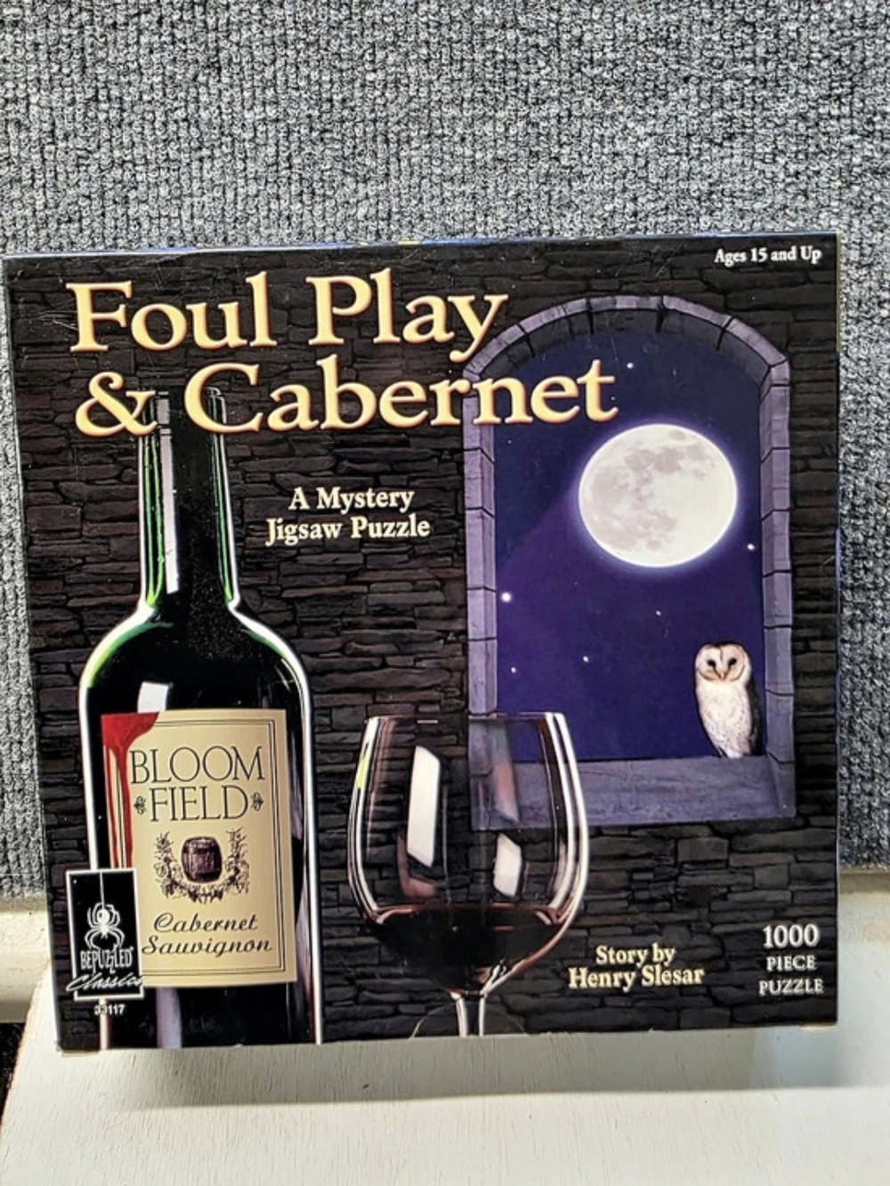 BePuzzled Foul Play & Cabernet 1000 Pc Mystery Jigsaw Puzzle Sealed 33117